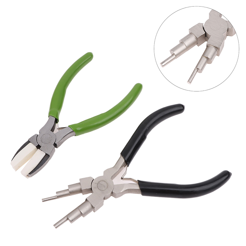 Jewelry Making Loop Pliers - Alicates de punta plana verdes, alicates
