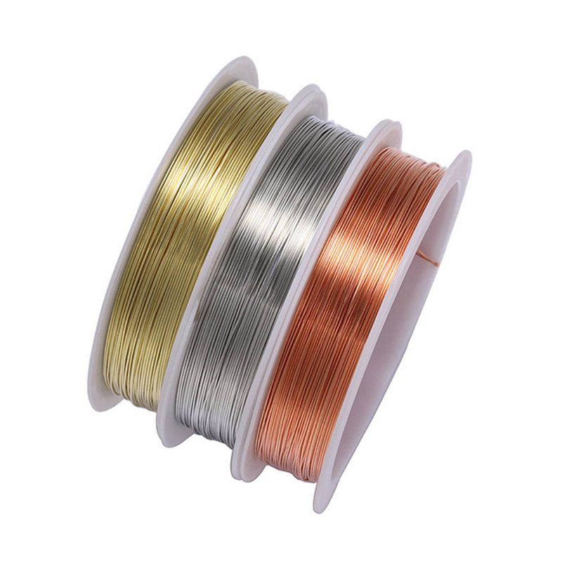 Jewelry Making Thread - Alambre de cobre resistente de 0,2/0,3/0,4/0,5/0,6/0,8/1mm,