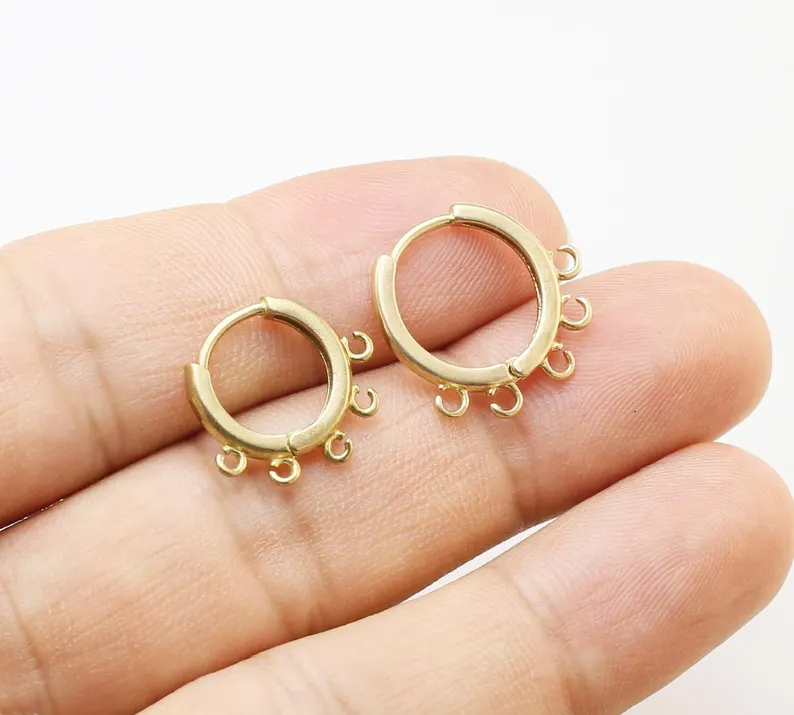 Jewelry Making Hoops - 10 aros de latón para las