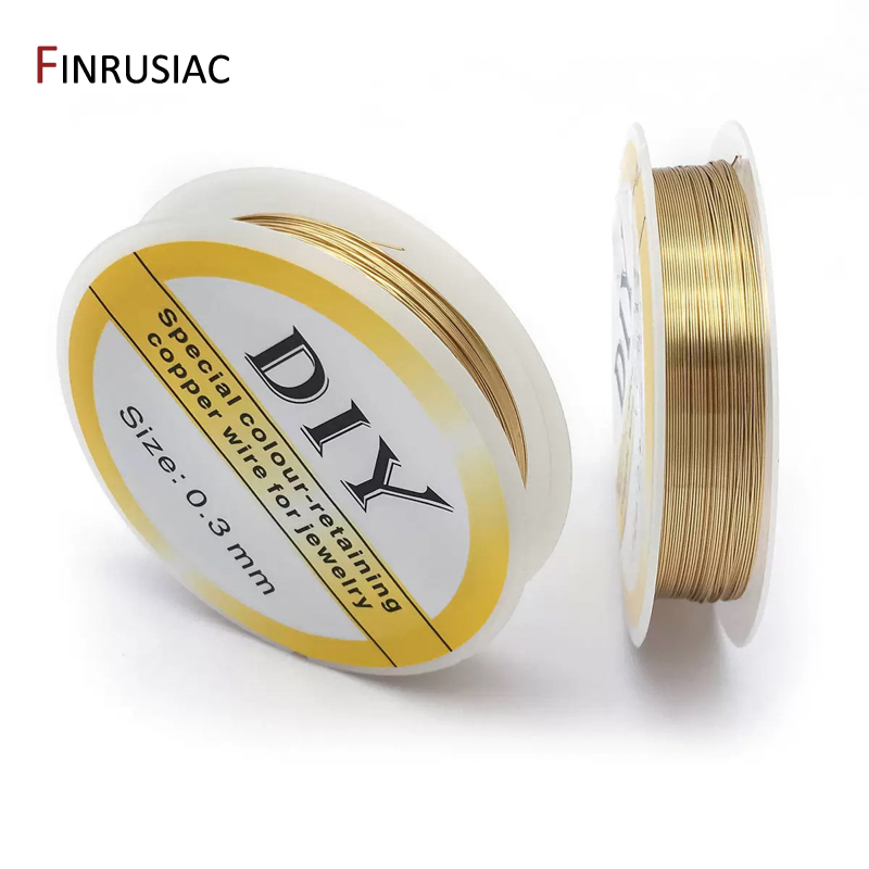 Jewelry Making Thread - Alambre de cobre chapado en oro