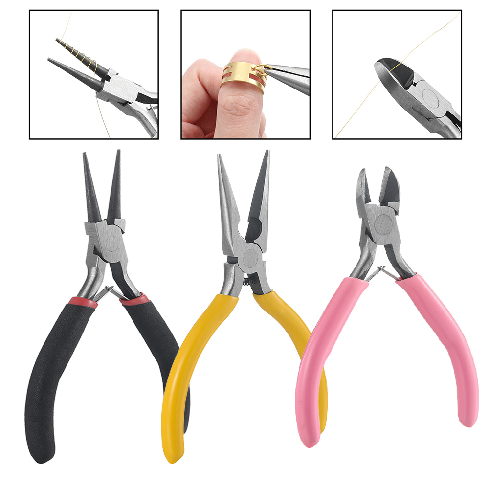 Jewelry Making Loop Pliers - 3 unids/set 3 estilos alicates de