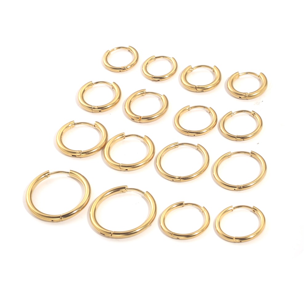 Pendientes de aro de acero ino - Jewelry Making Materials Wholesale reseña y precio