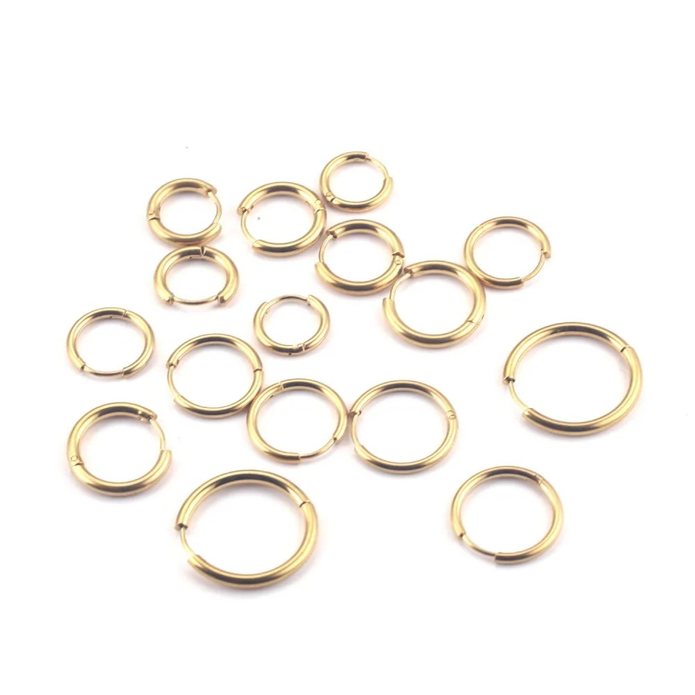 Pendientes de aro de acero ino - Jewelry Making Materials Wholesale reseña y precio