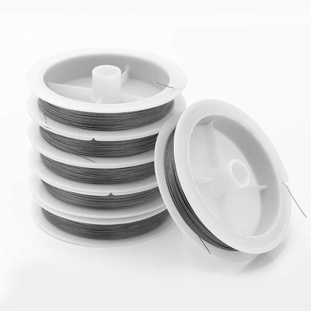 Cordón de alambre de acero ino - Jewelry Making Thread reseña y precio