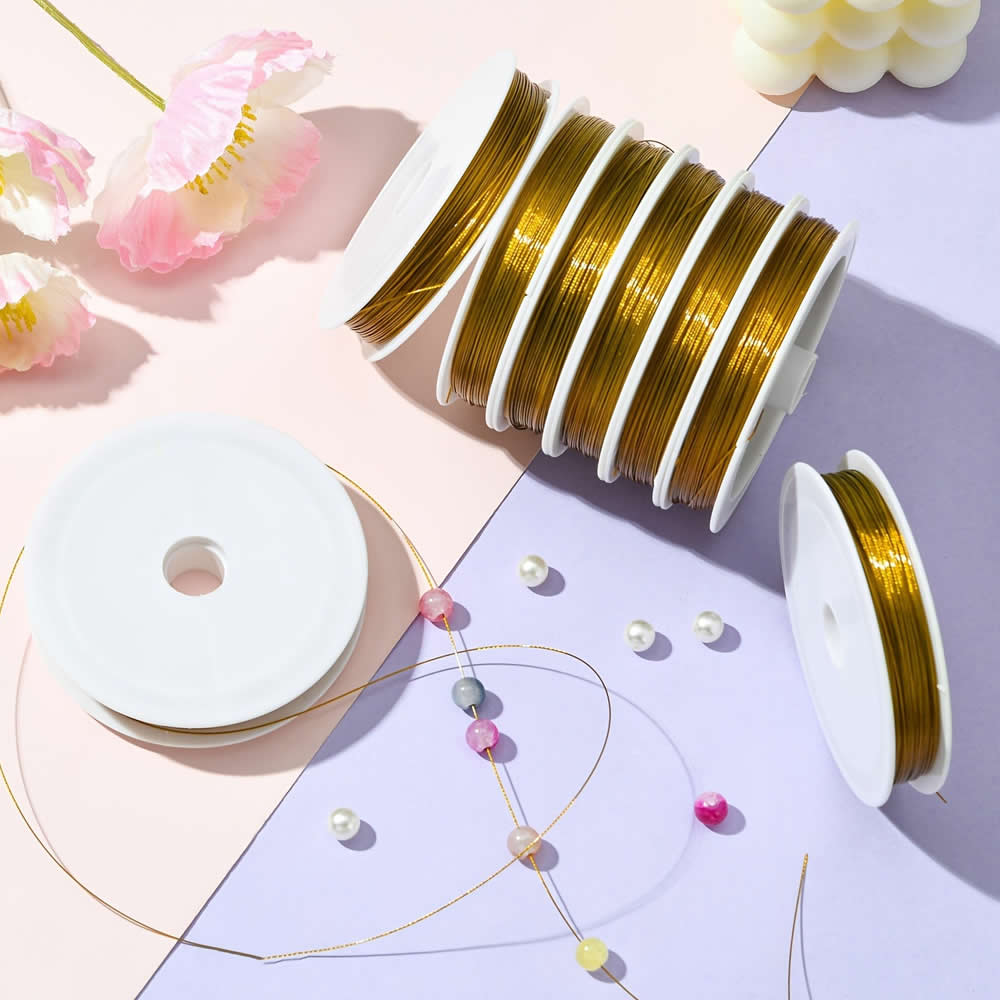 Cordón de alambre de acero ino - Jewelry Making Thread reseña y precio