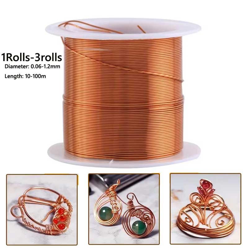 1-3 rollos de alambre de cobre - Jewelry Making Thread reseña y precio