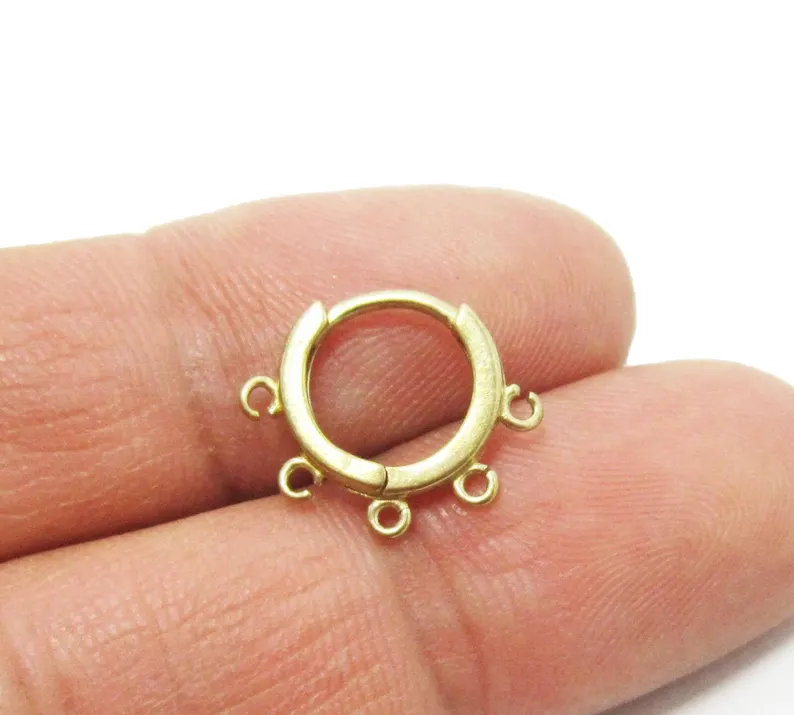10 aros de latón para las orej - Jewelry Making Hoops reseña y precio