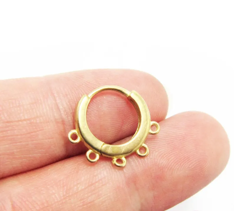 10 aros de latón para las orej - Jewelry Making Hoops reseña y precio