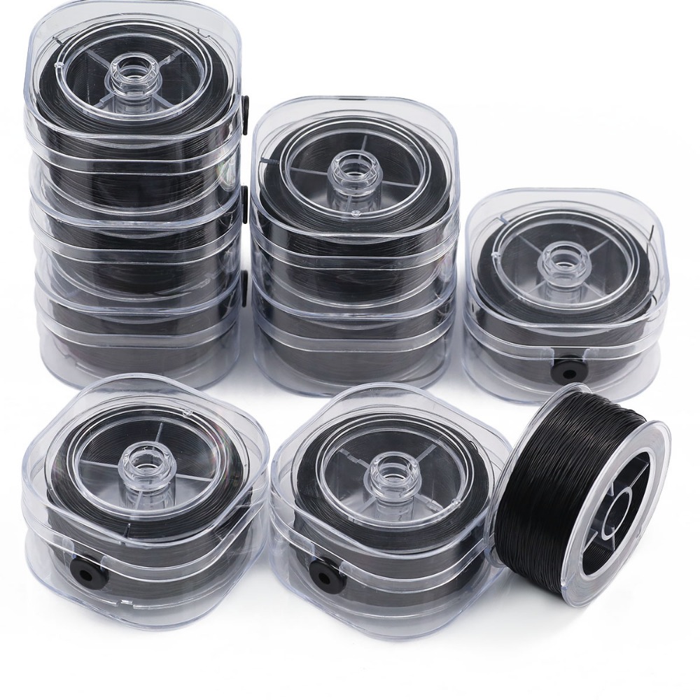 Cordón Elástico Negro de 0.5-1 - Jewelry Making Thread reseña y precio