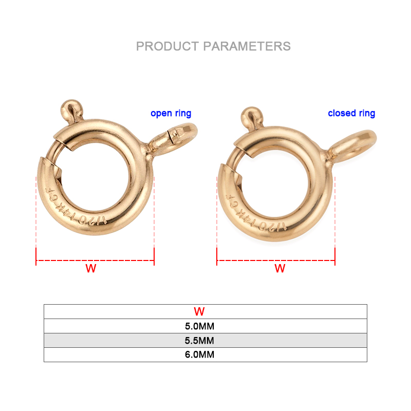 Cierres de Anillo de Resorte d - Jewelry Making Hoops reseña y precio
